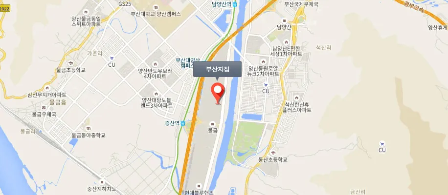 부산지점 위치 지도