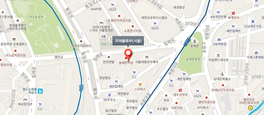 서울 위치 지도